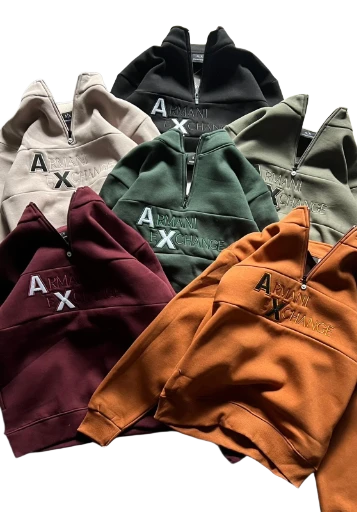 Armani Exchange Quarter-Zip Sweatshirt