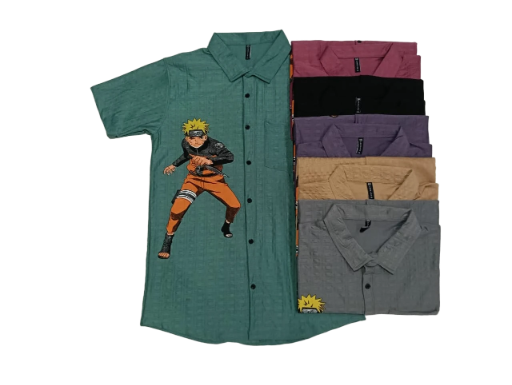 Naruto Printed Casual Shirt Set
