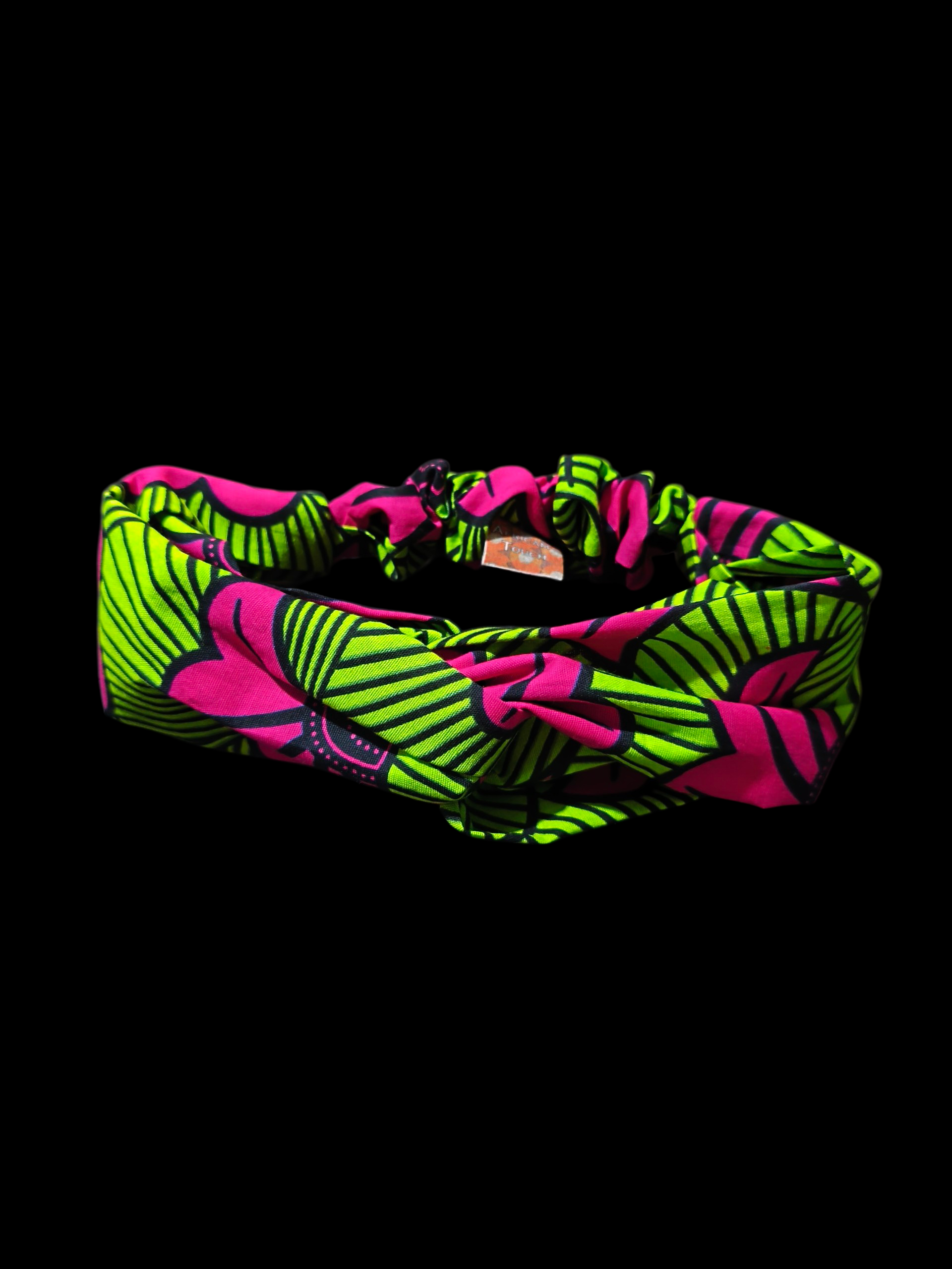 Headband Fleurs de Mariage - Fushia & Vert
