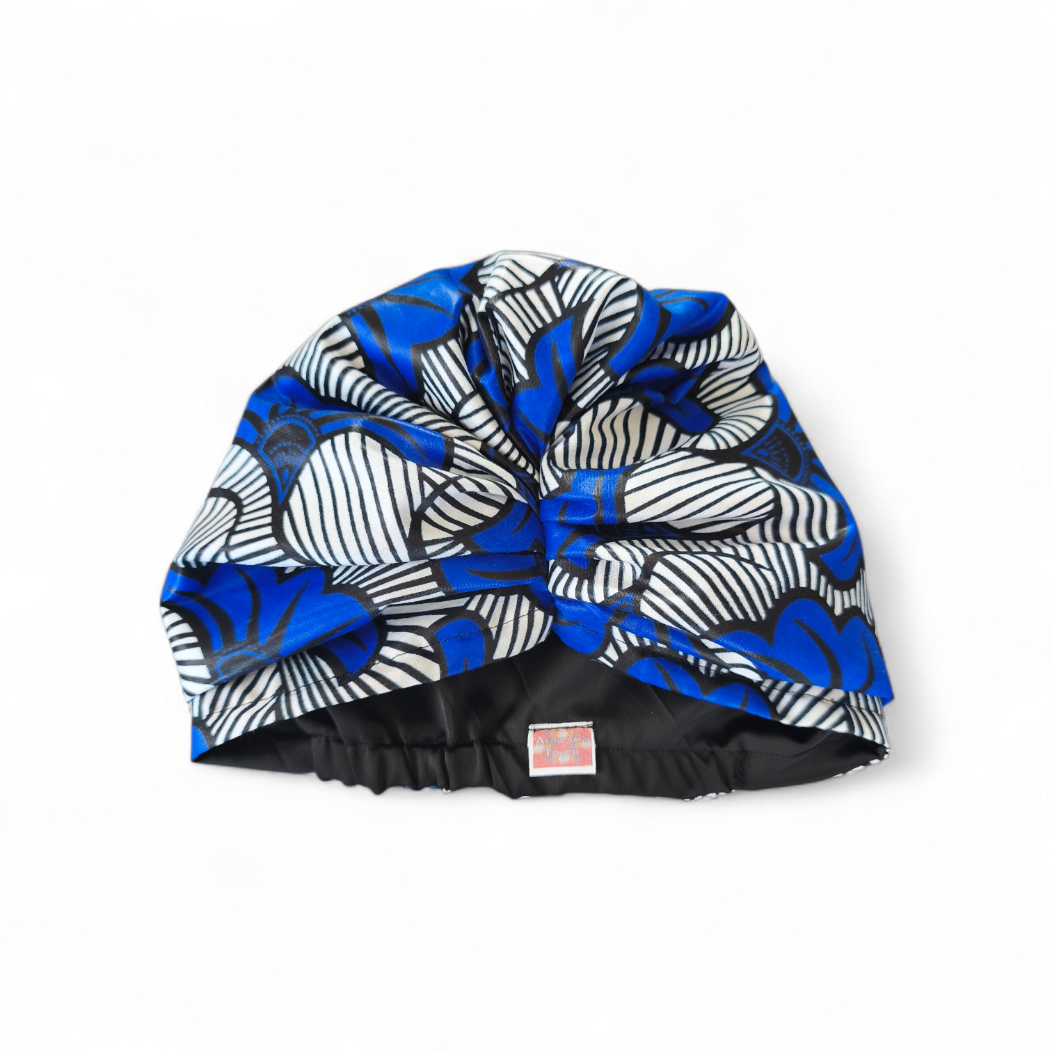 Bonnet turban Fleurs de mariage - Bleu