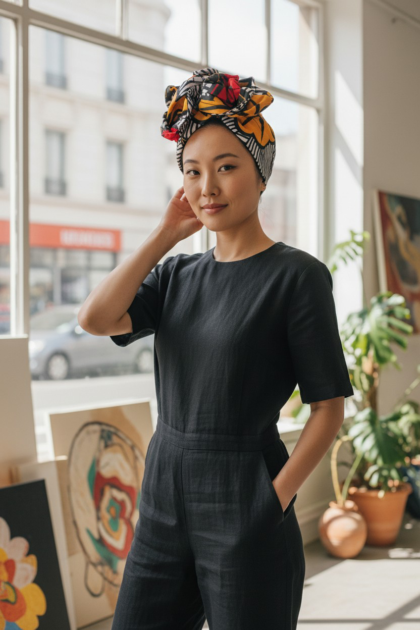 Bandeau turban modulable XL