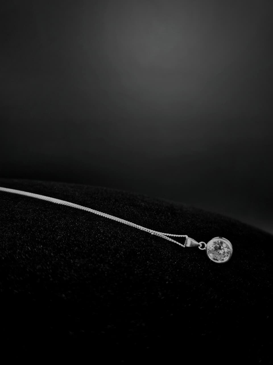 Collar de plata con zirconia
