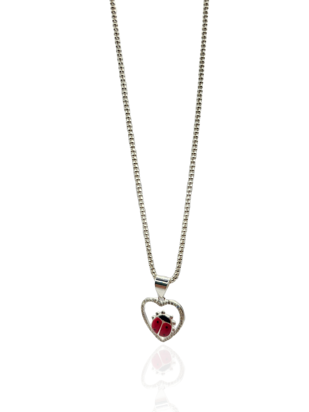 Collar con dije de mariquita