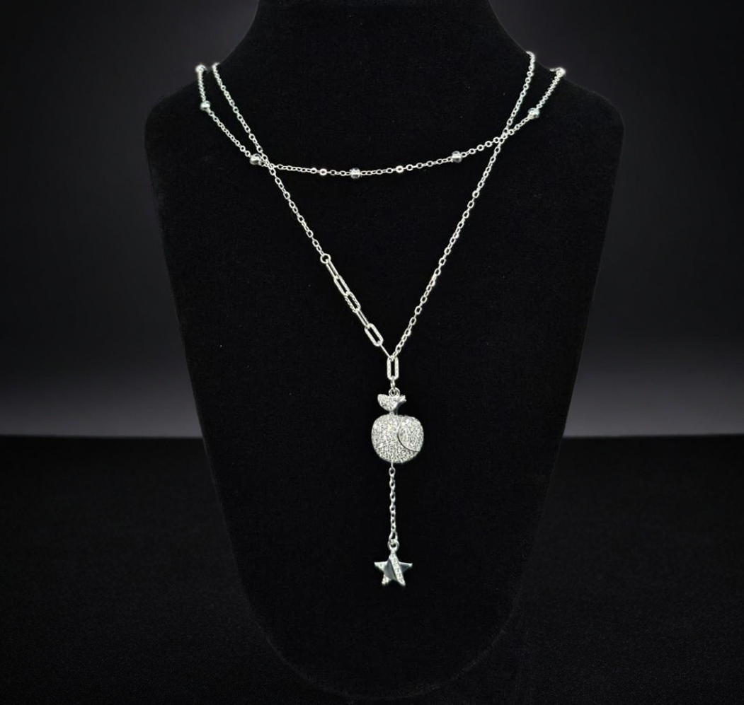Collar Manzana Pecadora Plata 925