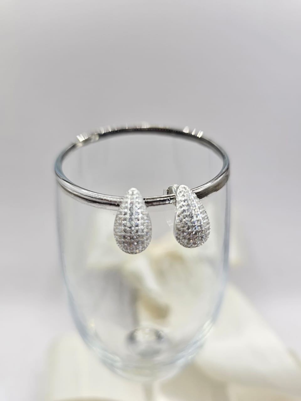 Pendientes de plata con circonitas
