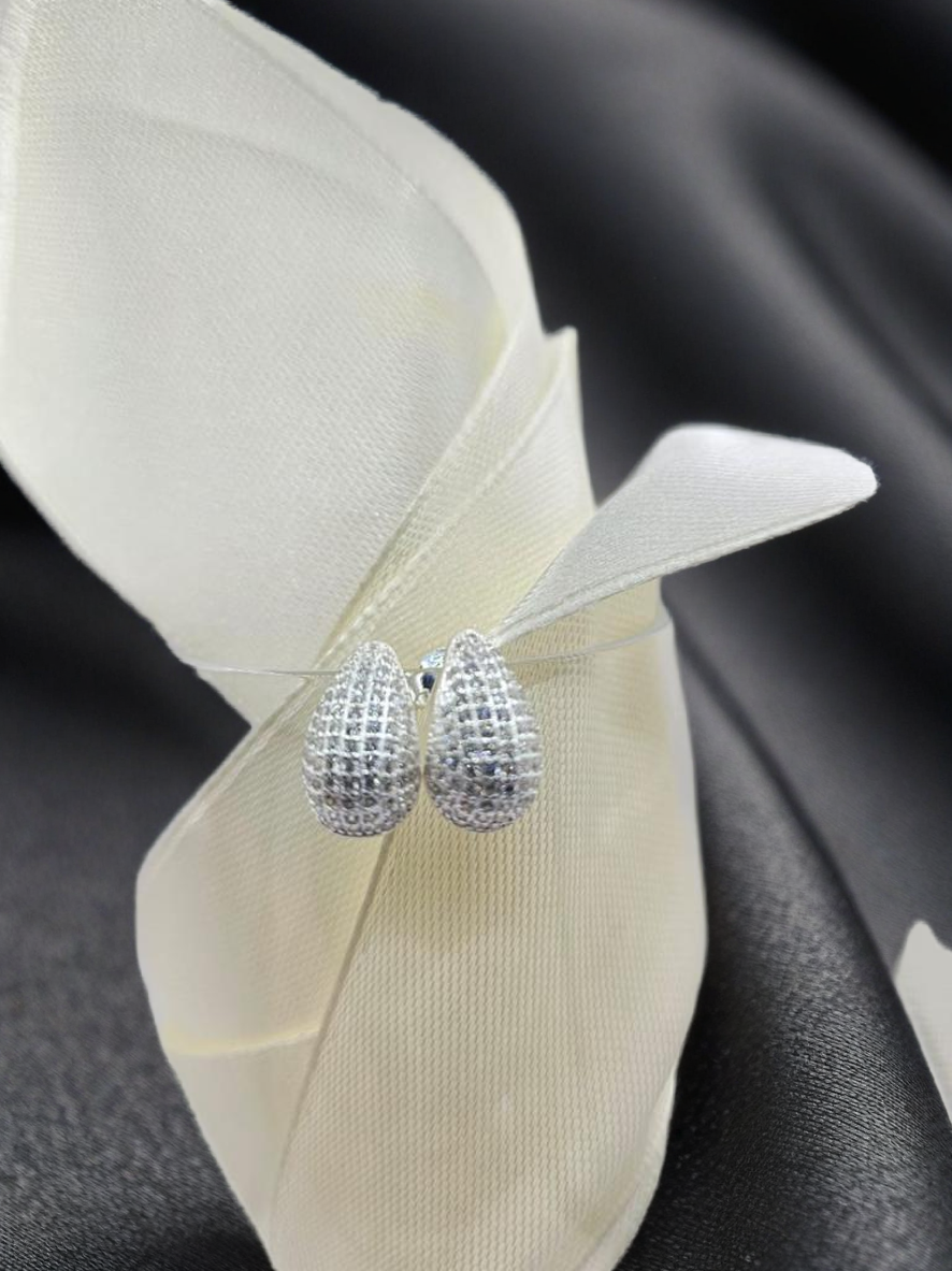 Pendientes de plata con circonitas