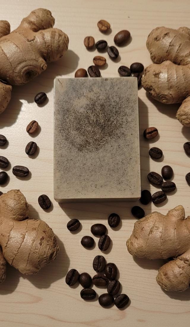 Jabón Artesanal de Jengibre y Café
