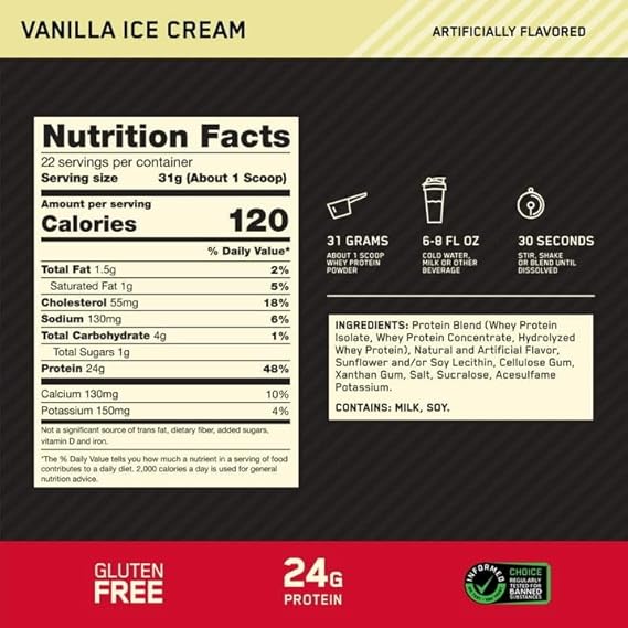 Optimum Nutrition 100% Whey Protein 