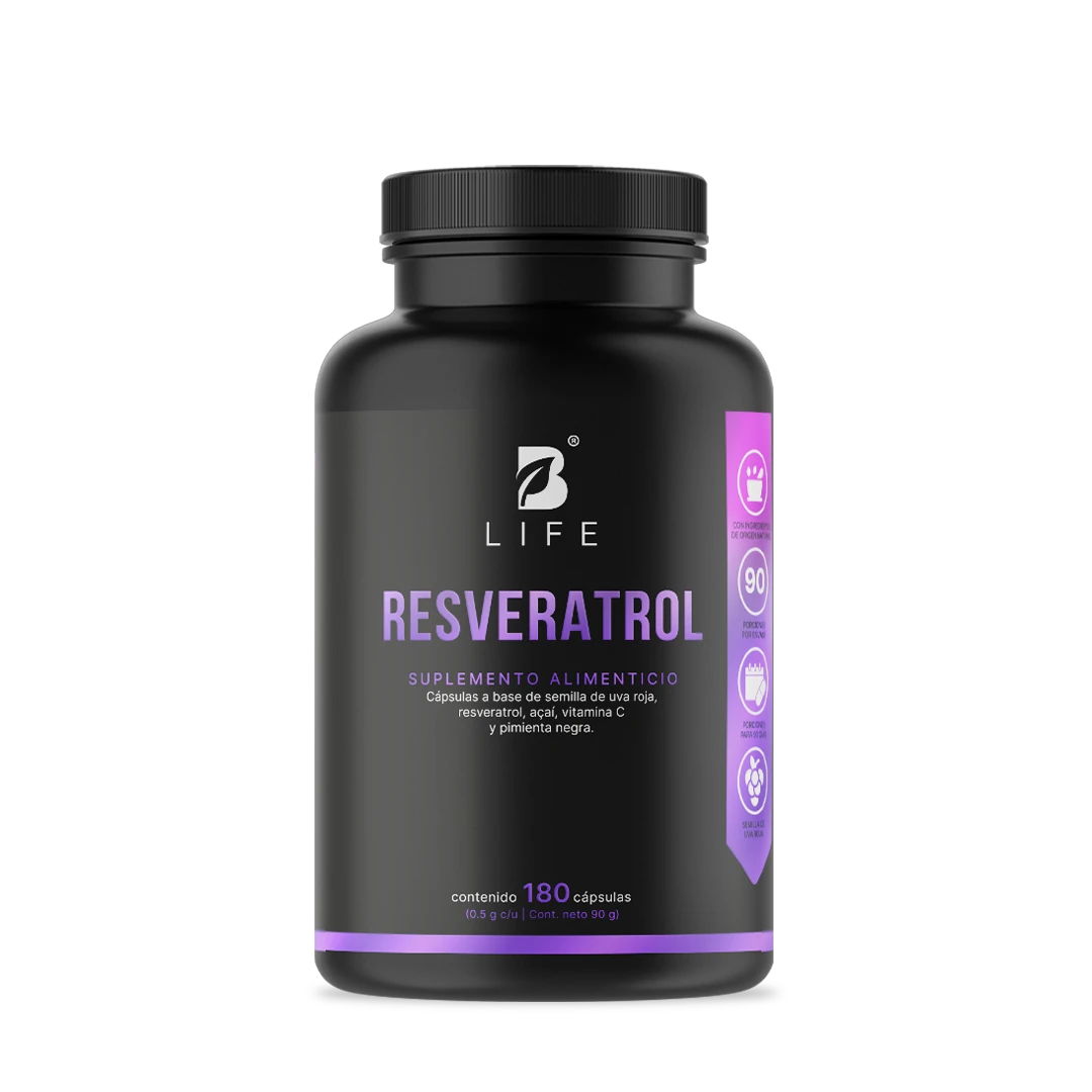 Resveratrol B Life® – Antioxidante avanzado con uva, açaí y vitamina C
