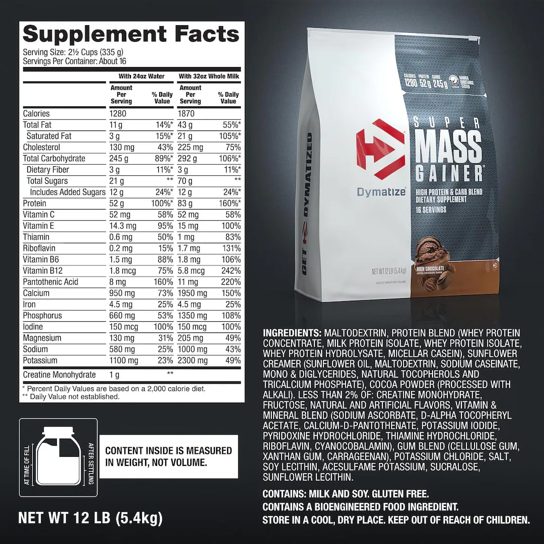 Proteína en Polvo Dymatize Super Mass Gainer