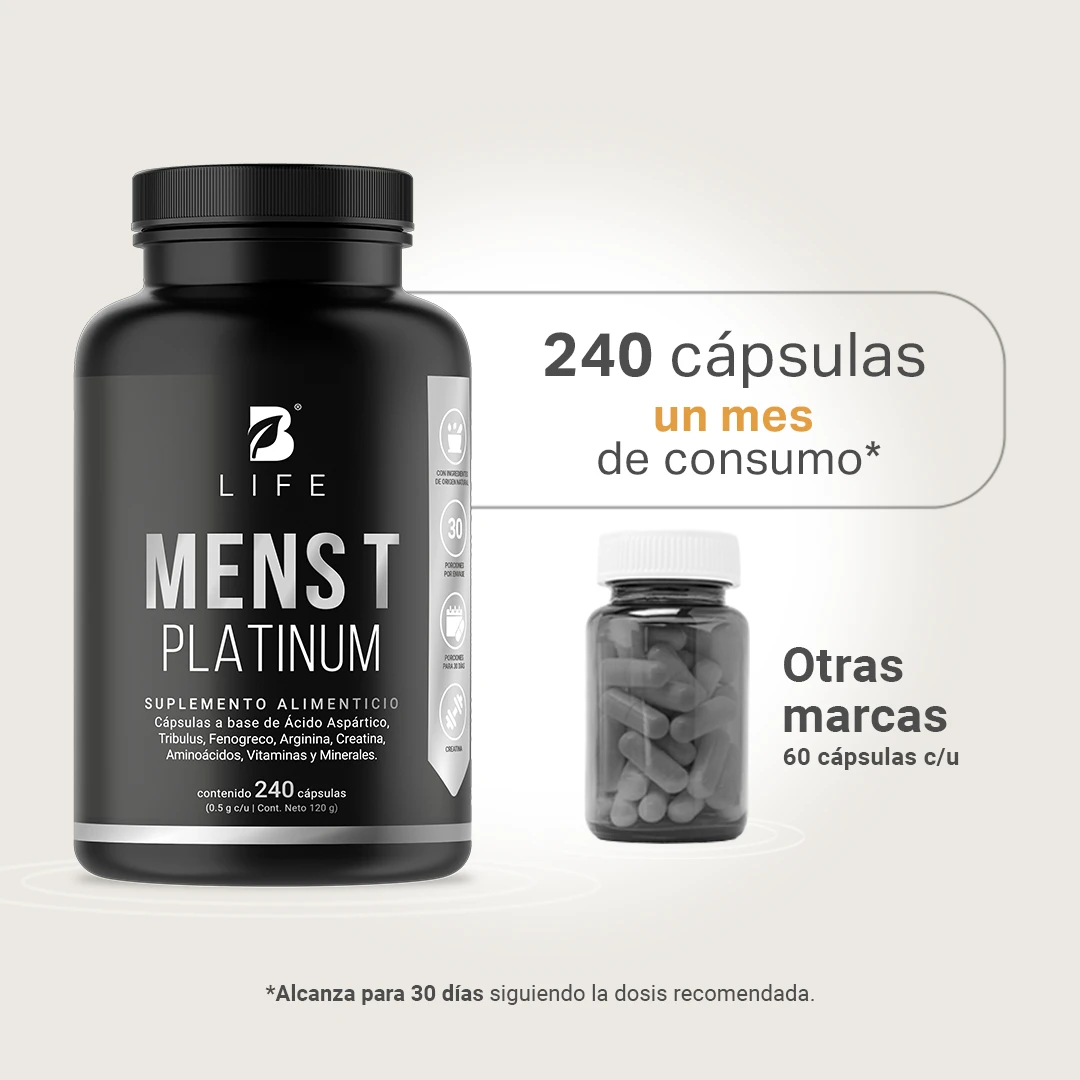 Mens T Platinum B Life® – Energía, fuerza y vitalidad masculina
