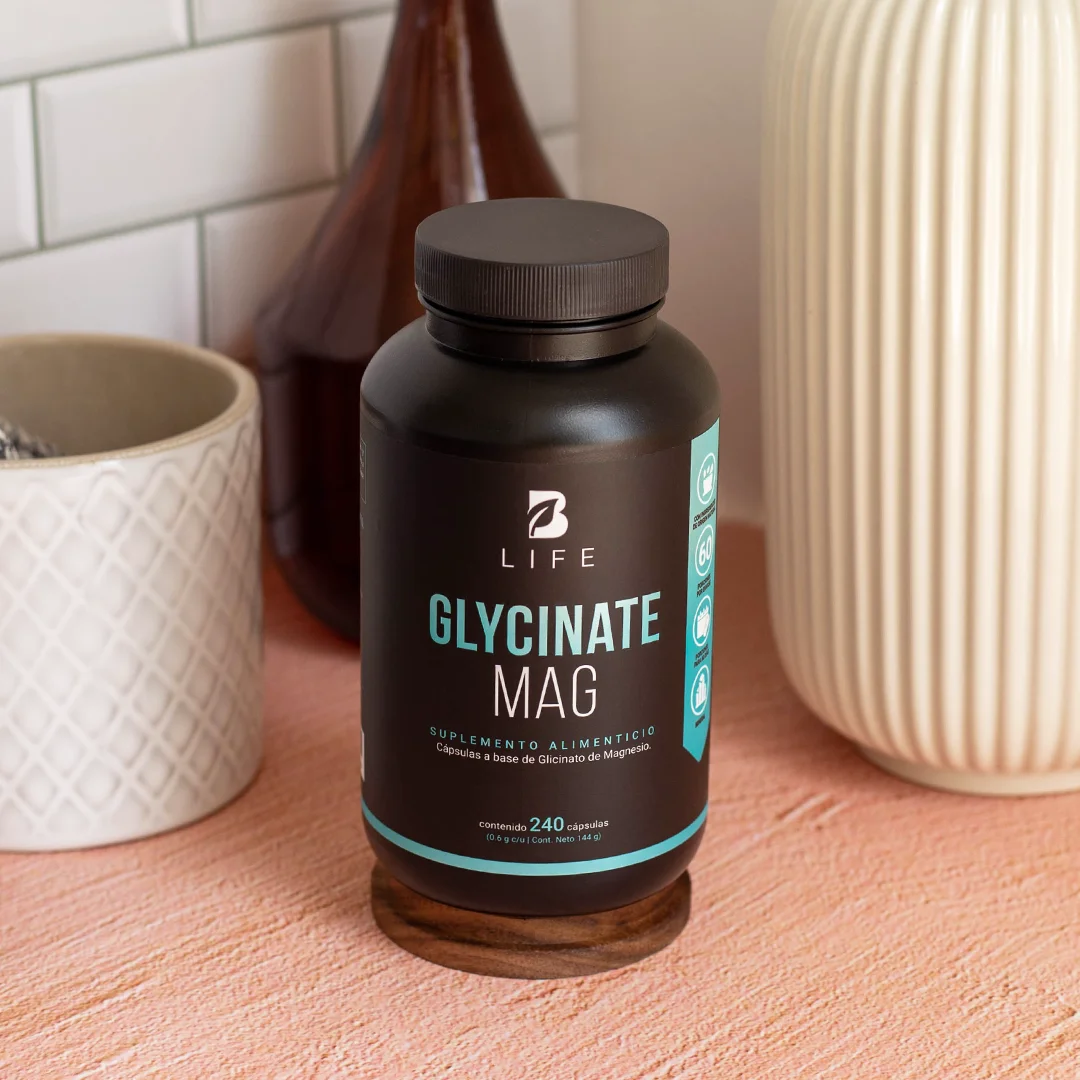 Glycinate Mag B Life® – Magnesio de alta absorción con Vitamina C y Colágeno