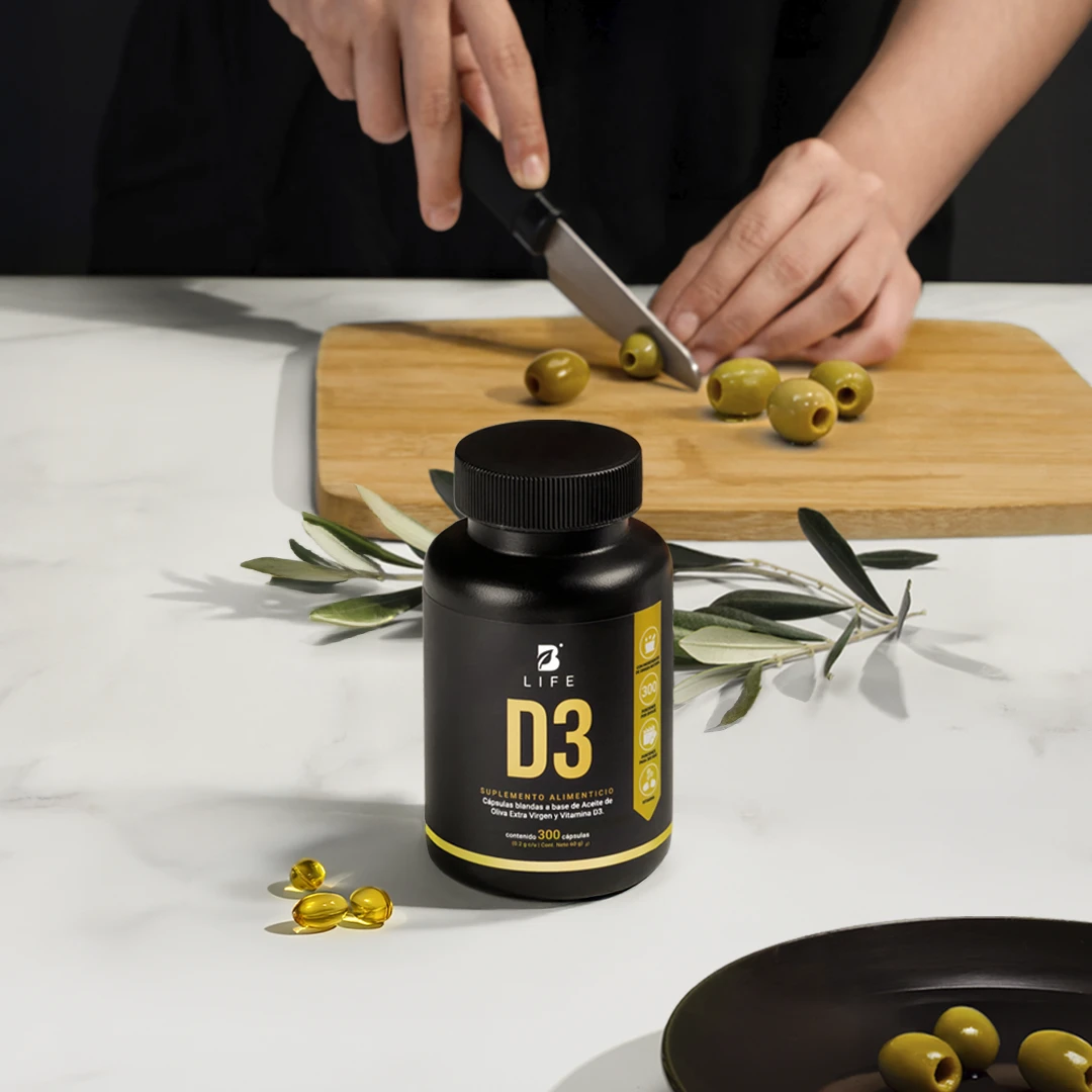 D3 B Life® – Vitamina D3 5000 UI con Aceite de Oliva Extra Virgen