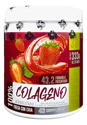 Colágeno Fresa Hidrolizado 333 g