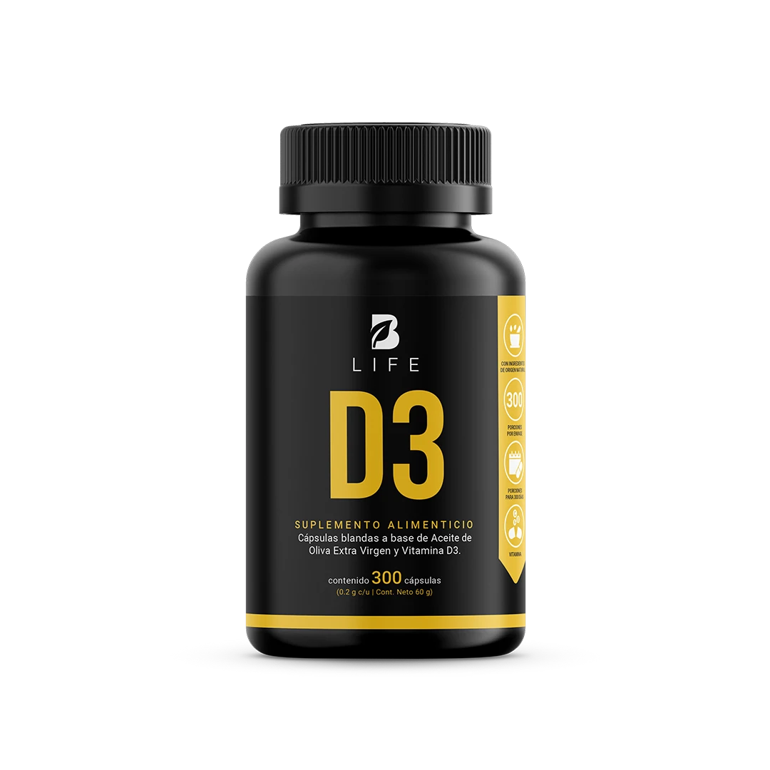D3 B Life® – Vitamina D3 5000 UI con Aceite de Oliva Extra Virgen
