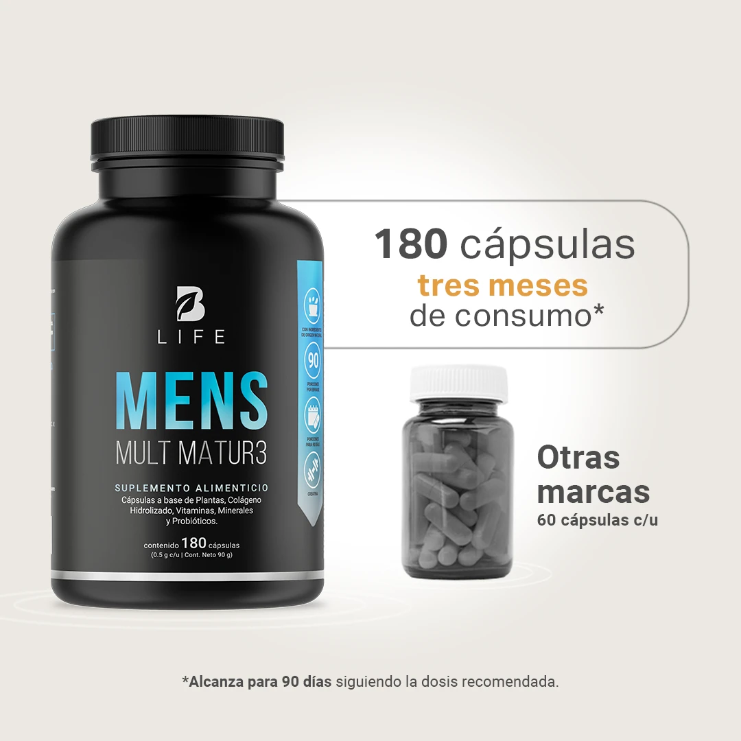 Mens Mult Matur3 B Life® – Fuerza y vitalidad para hombres