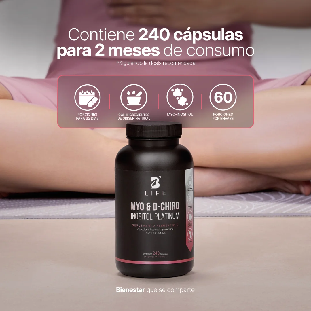 Myo & D-Chiro Inositol Platinum B Life® – Balance femenino en proporción natural 40:1