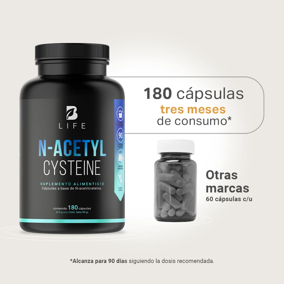 N-Acetyl Cysteine B Life® – Apoyo respiratorio y antioxidante