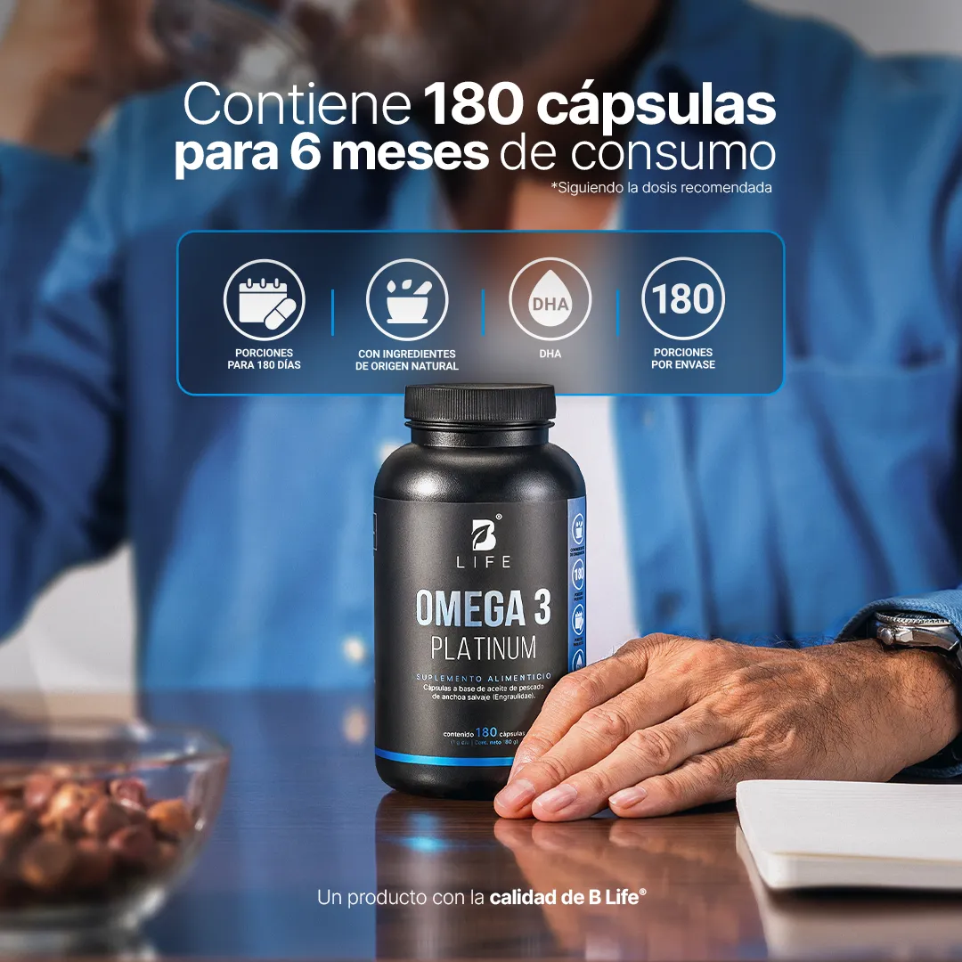 Omega 3 Platinum B Life® – Aceite de anchoa salvaje puro