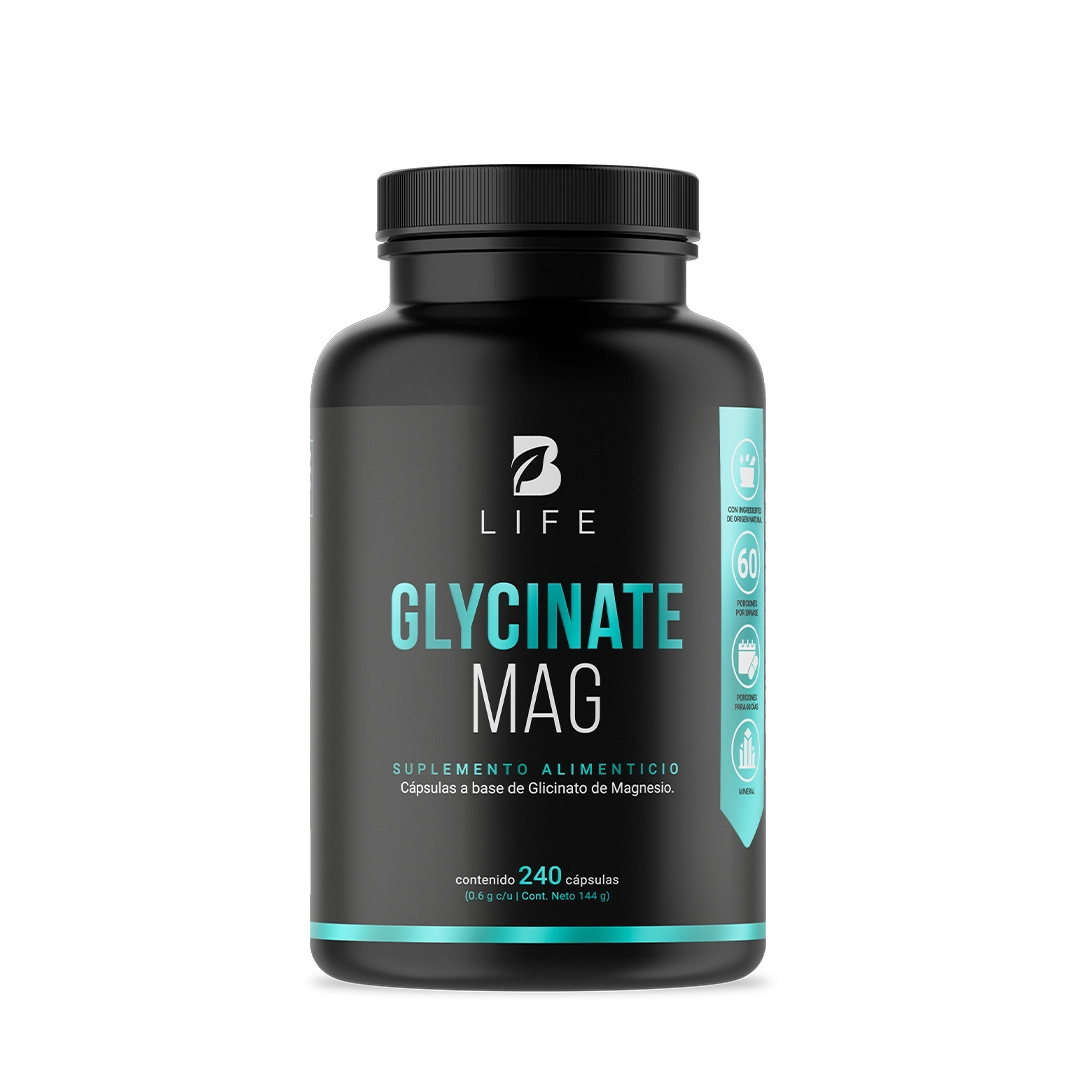 Glycinate Mag B Life® – Magnesio de alta absorción con Vitamina C y Colágeno