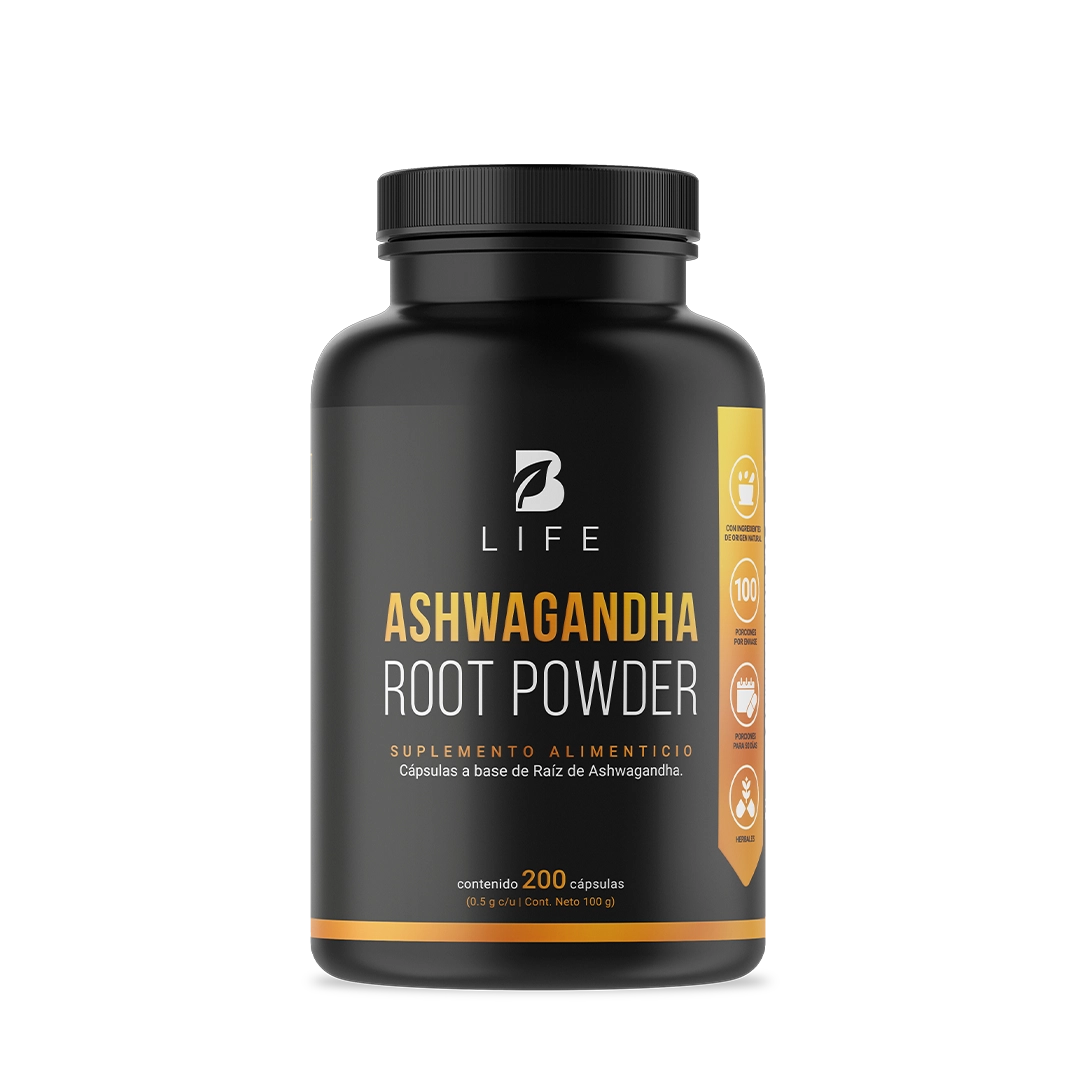 Ashwagandha Root Powder B Life® – Relajación y enfoque natural