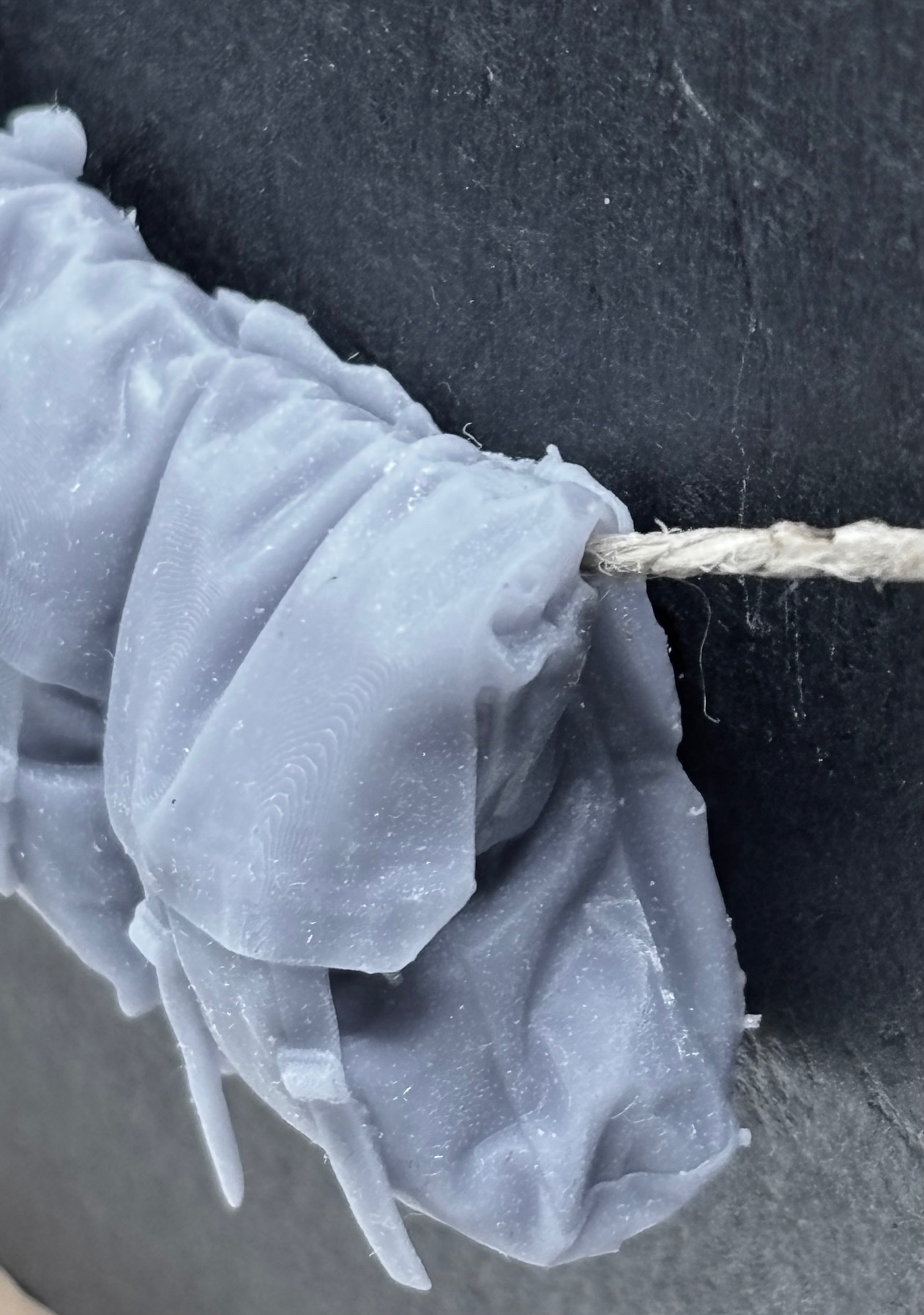 37 Pattern packs hanging on rope.