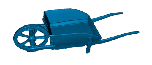 Traditional wooden wheelbarrow