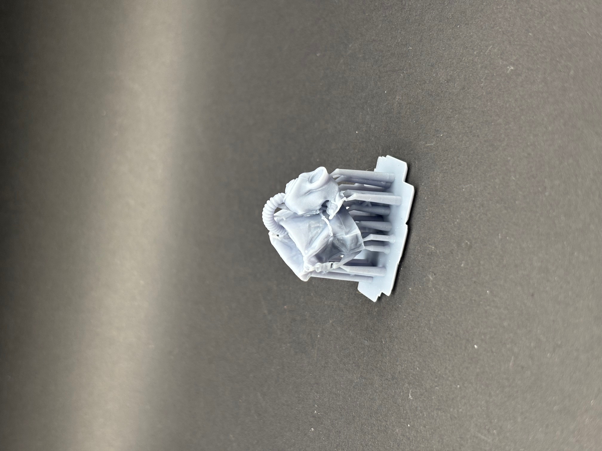 Gas Mask bag with Gas Mask hanging out