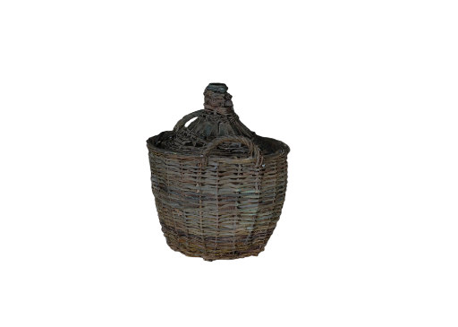 Eau de Vie Bottle in willow basket