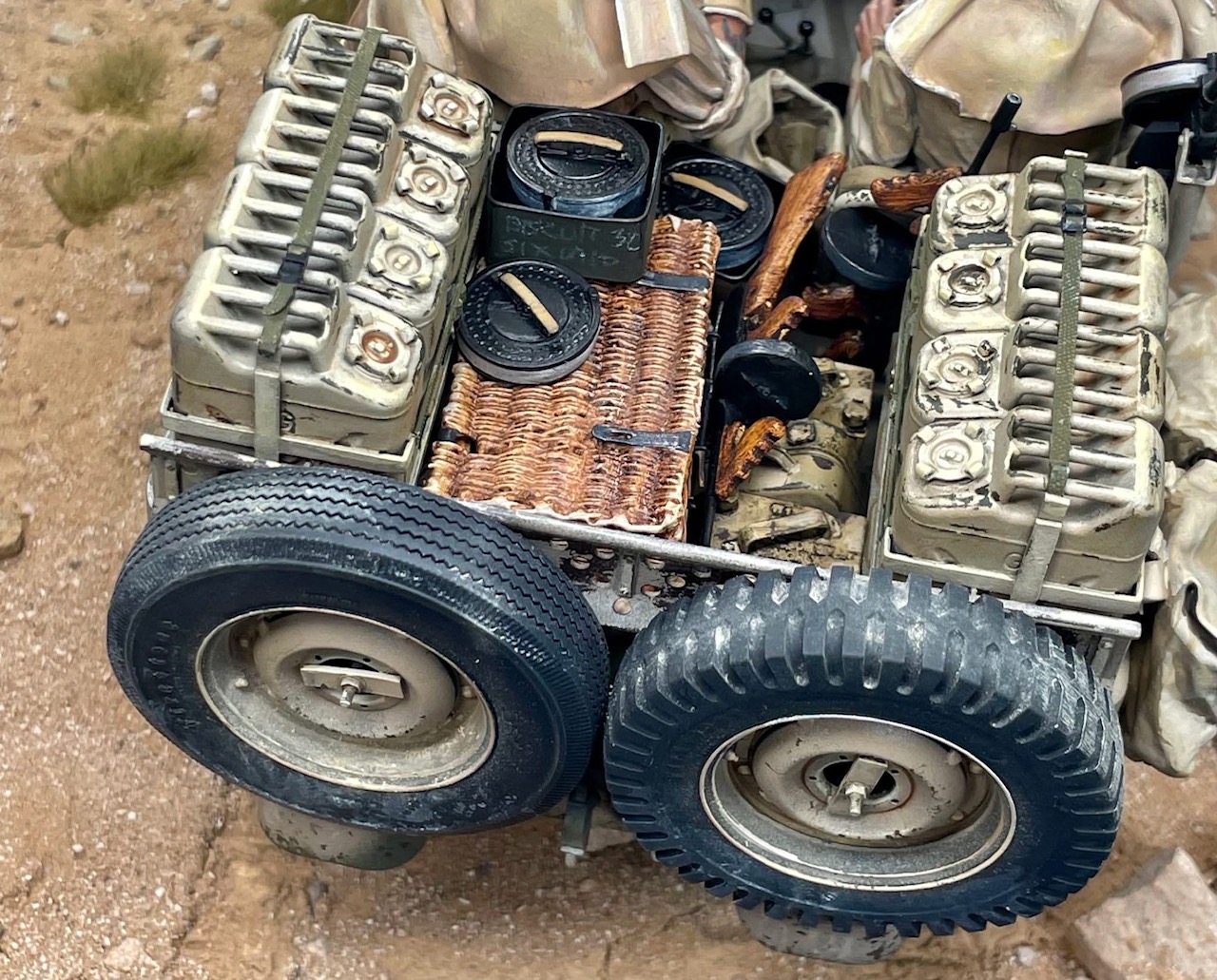 Wicker pack mule drop basket open.