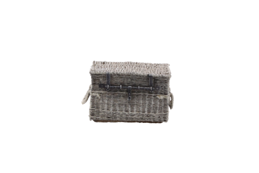  Wicker Mule/Drop Basket, closed