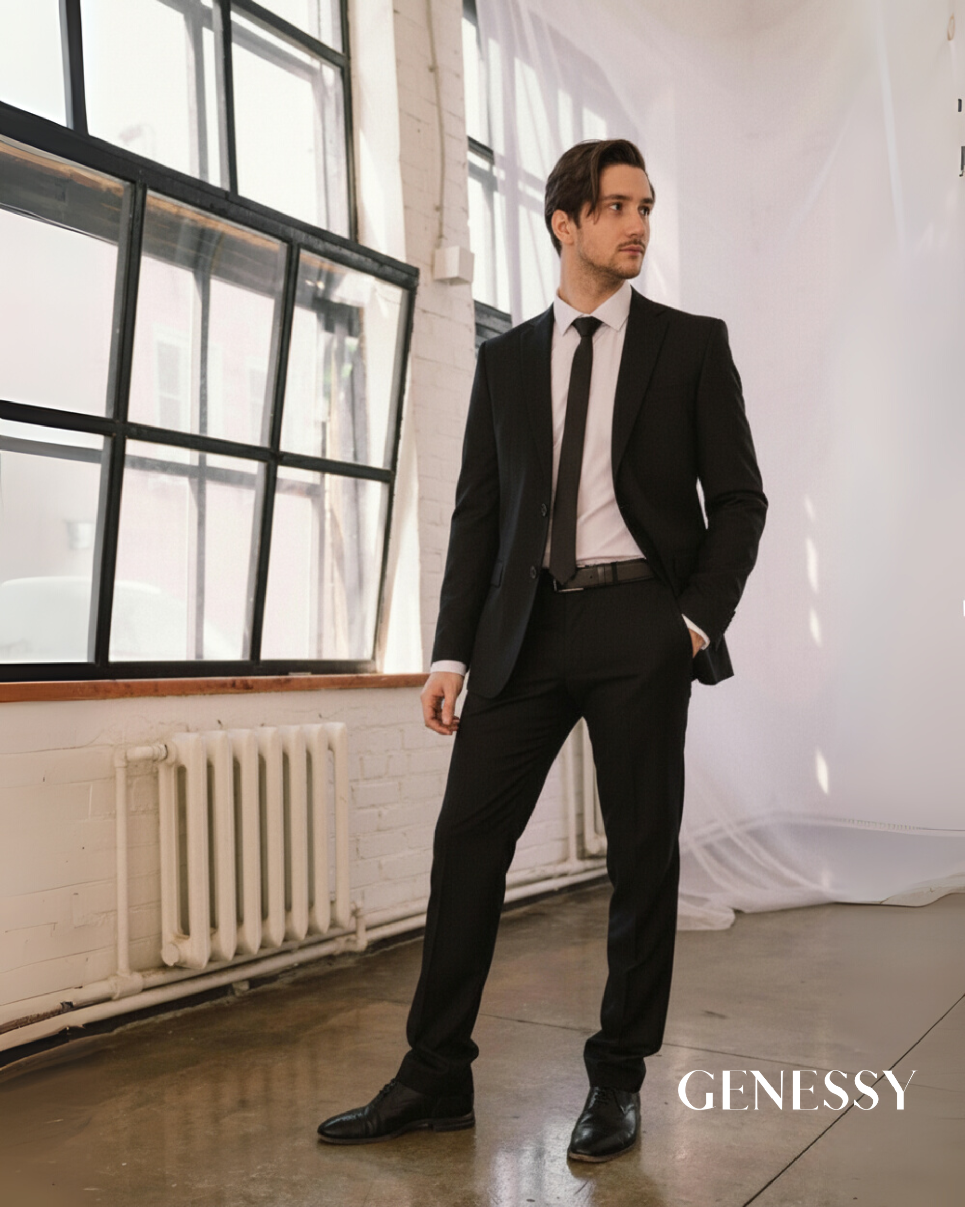 TRAJE CLASICO GENESSY NEGRO