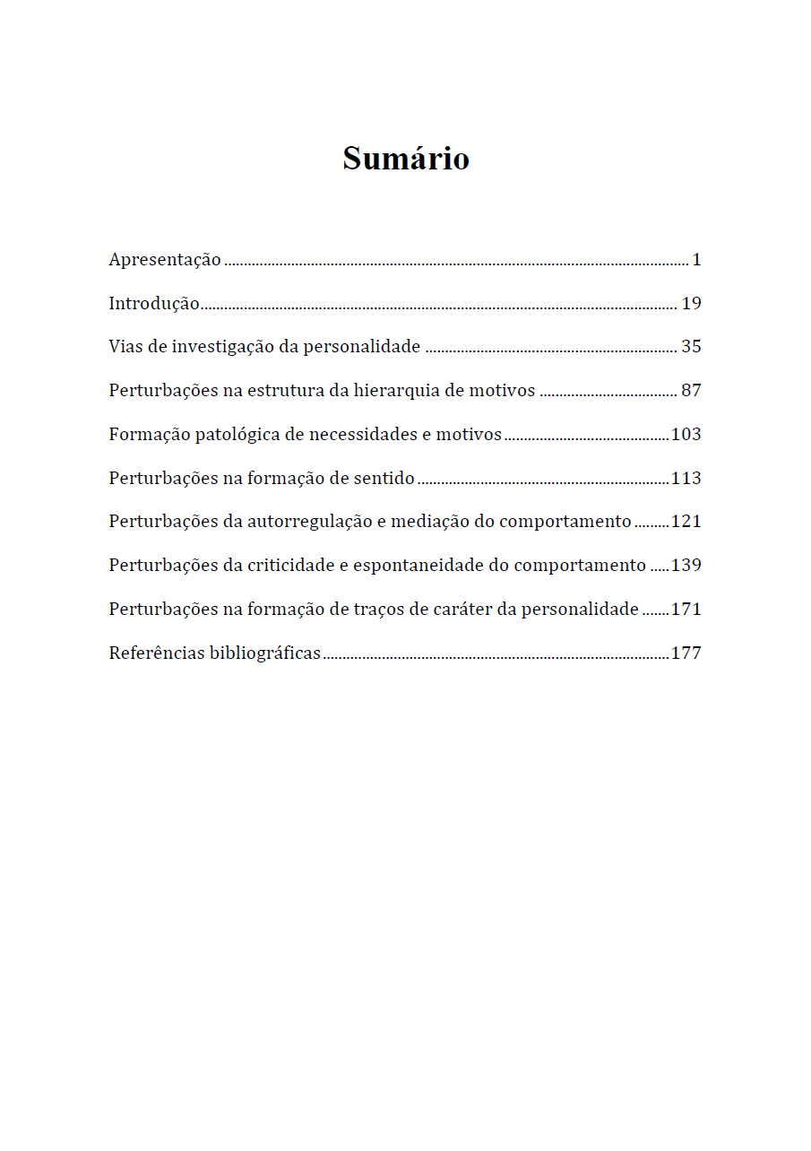 B. V. Zeigarnik - Perturbações da Personalidade