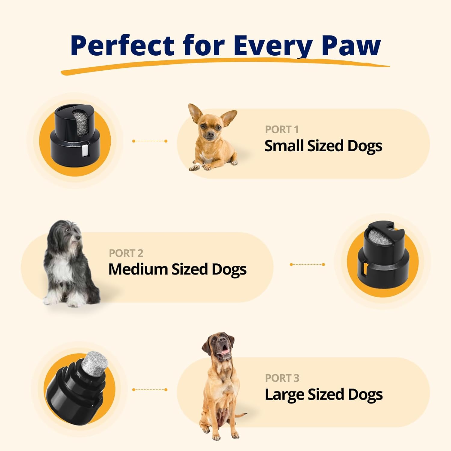 Silent Groom Pro Pet Nail Grinder | Whisper Quiet Claw Trimmer for Dogs, Cats and Other Animals