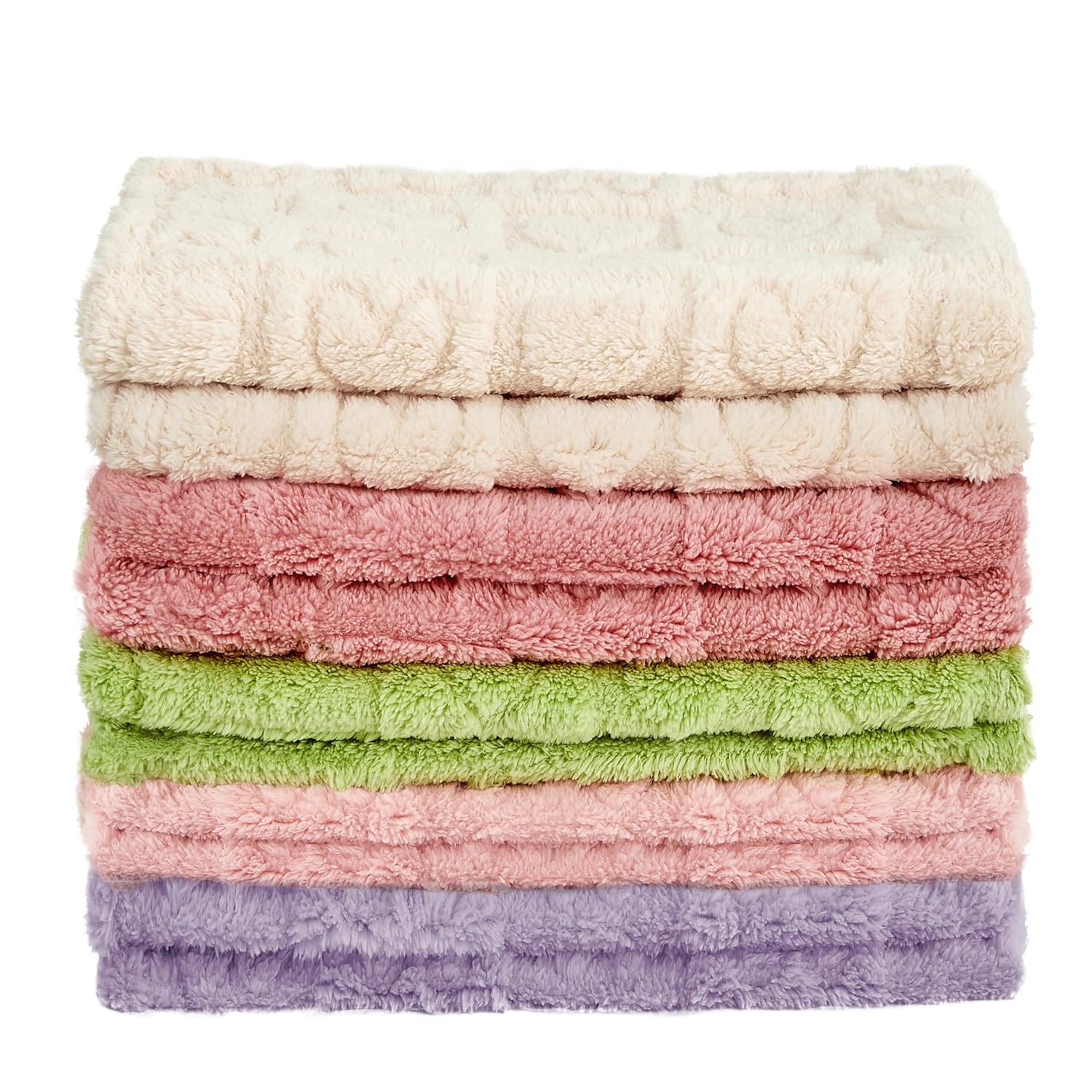 Yurhap Fleece Baby Blanket Heart Checkered Blanket, Ultra Soft Cozy Baby Blankets for Girls Boys, Fluffy Infant Toddler Newborn Receiving Blankets for Crib Stroller 30”×40” (Light Pink)