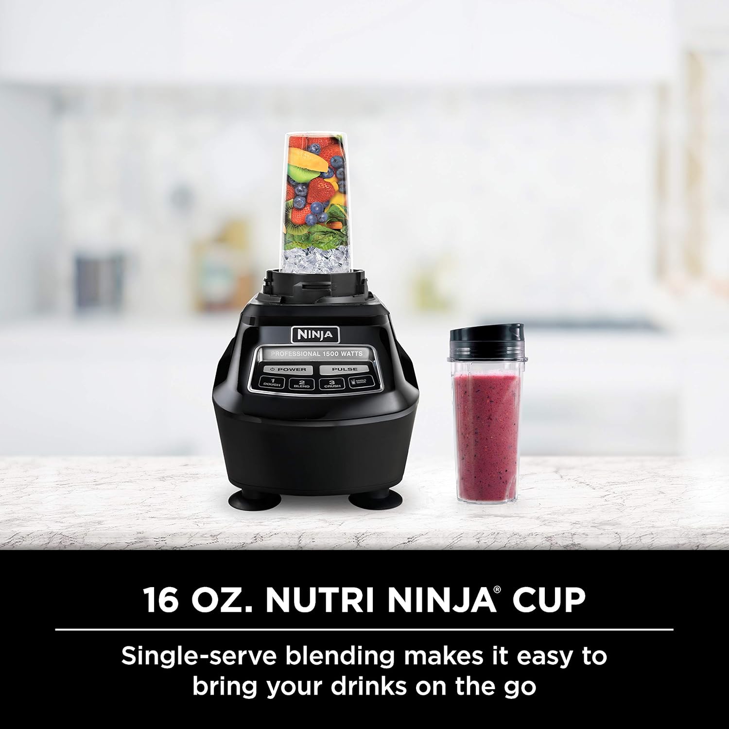Ninja Mega Kitchen System, 1500W, 72 oz. Full-Size Blender & 8-Cup Food Processor 