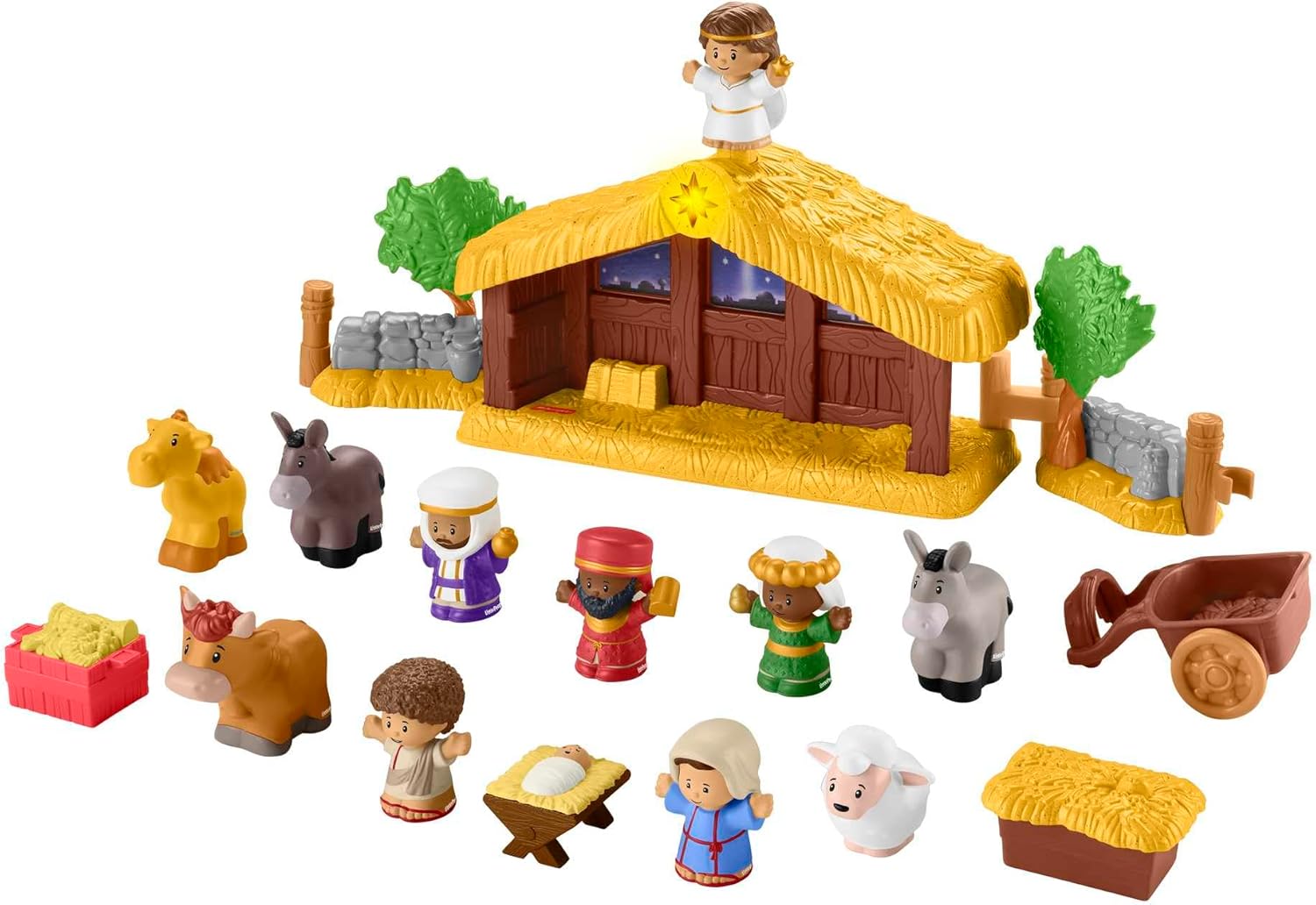 ⭐ Fisher-Price Little People Nativity Set – Toddler Christmas Playset with Music, Lights & 18 Pieces