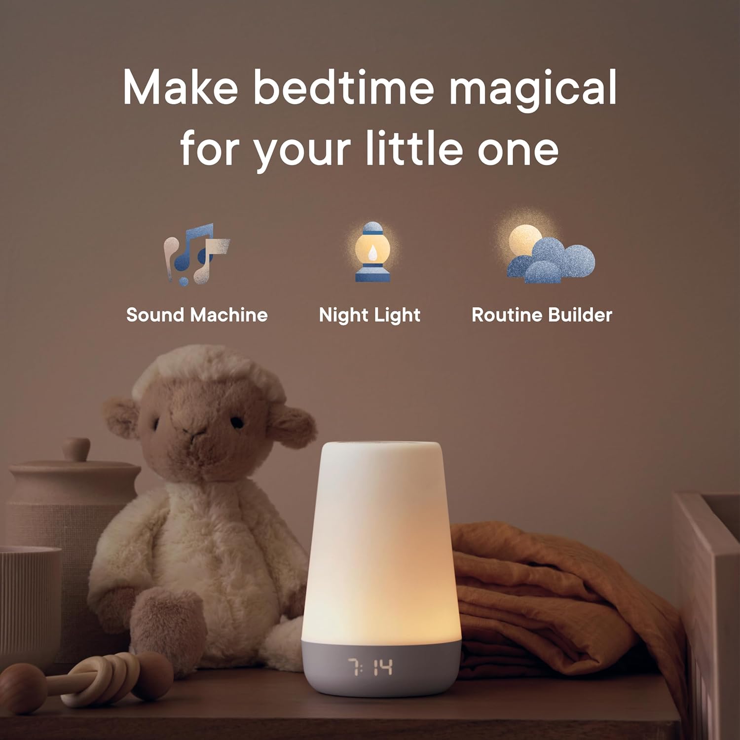Hatch Rest Baby Sound Machine, Night Light, White Noise