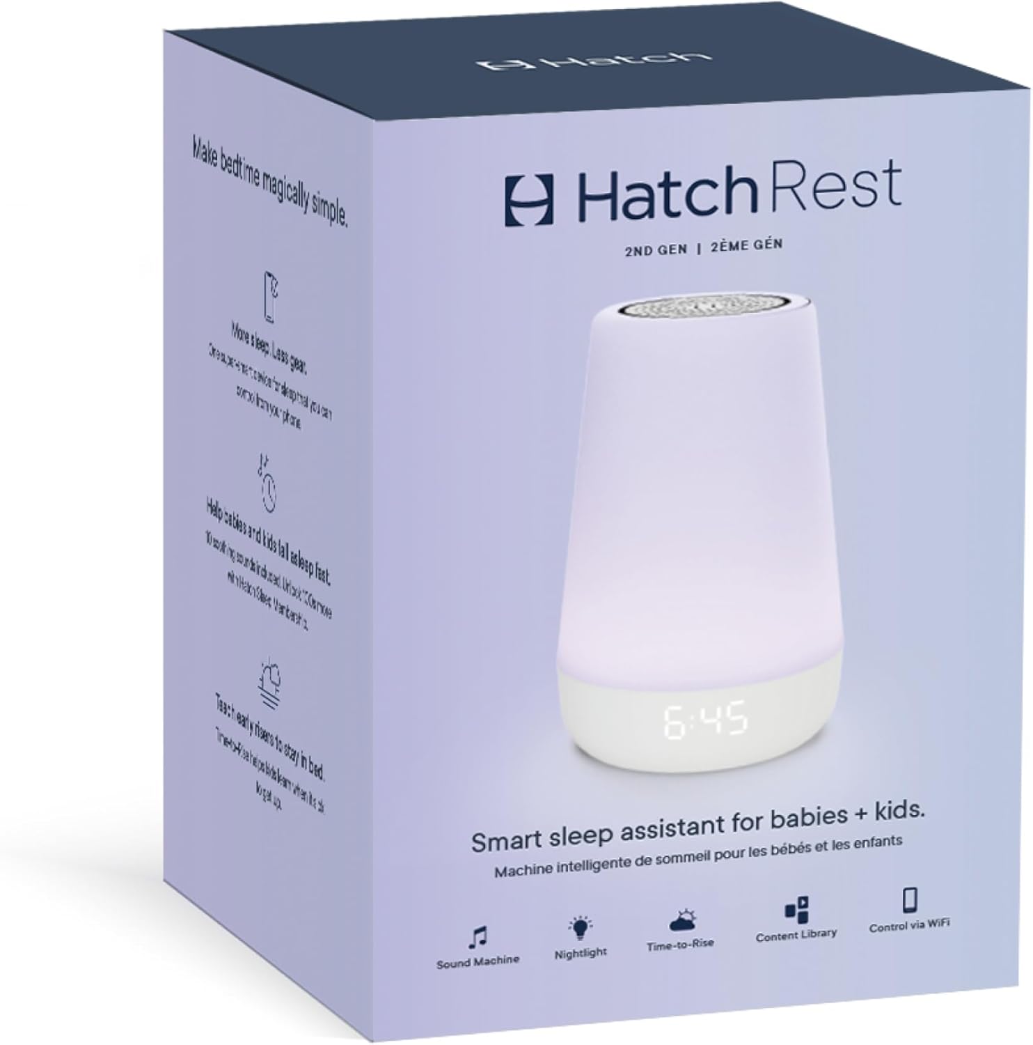 Hatch Rest Baby Sound Machine, Night Light, White Noise