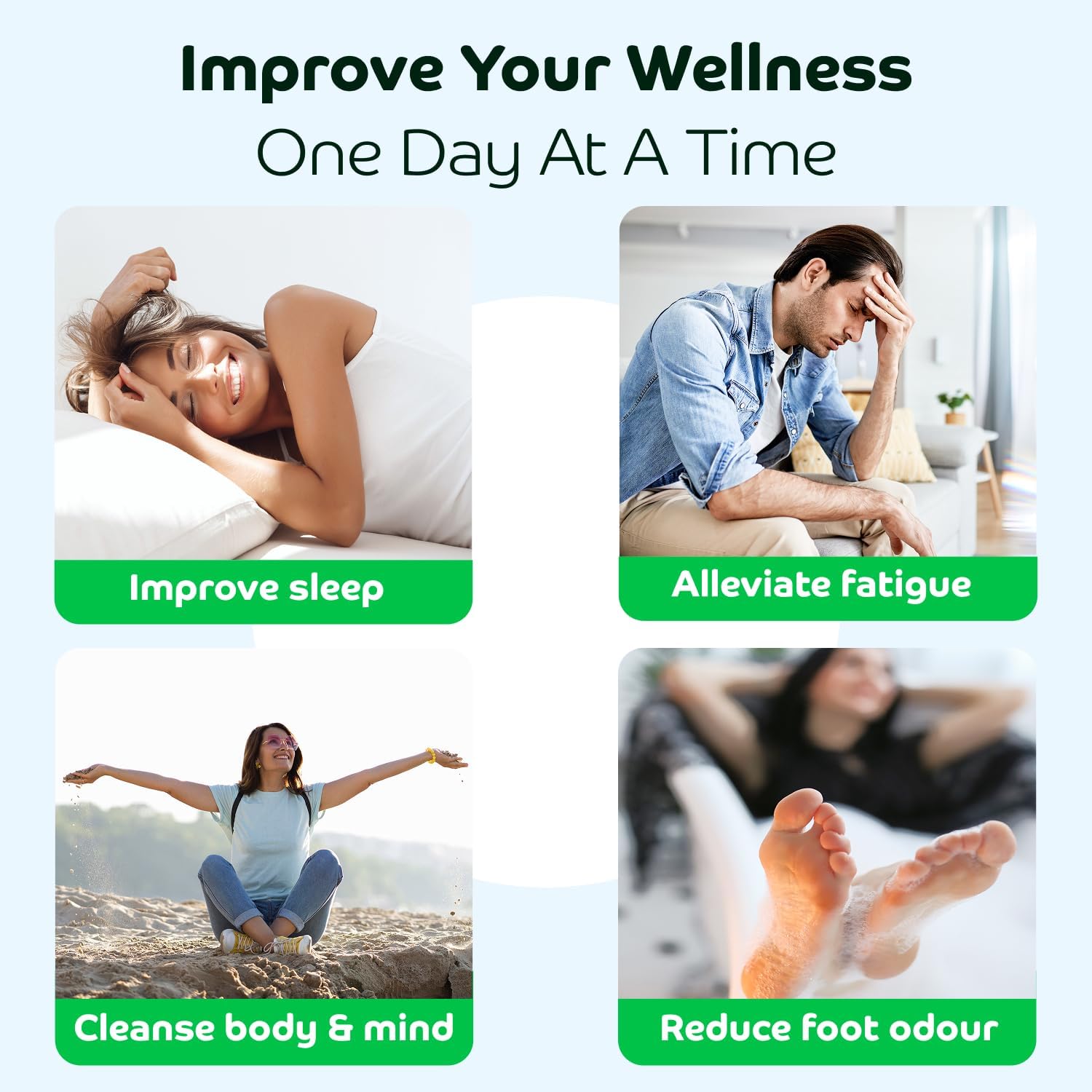 Bandoo Original Deep Cleansing Foot Pads, Premium Natural Bamboo 