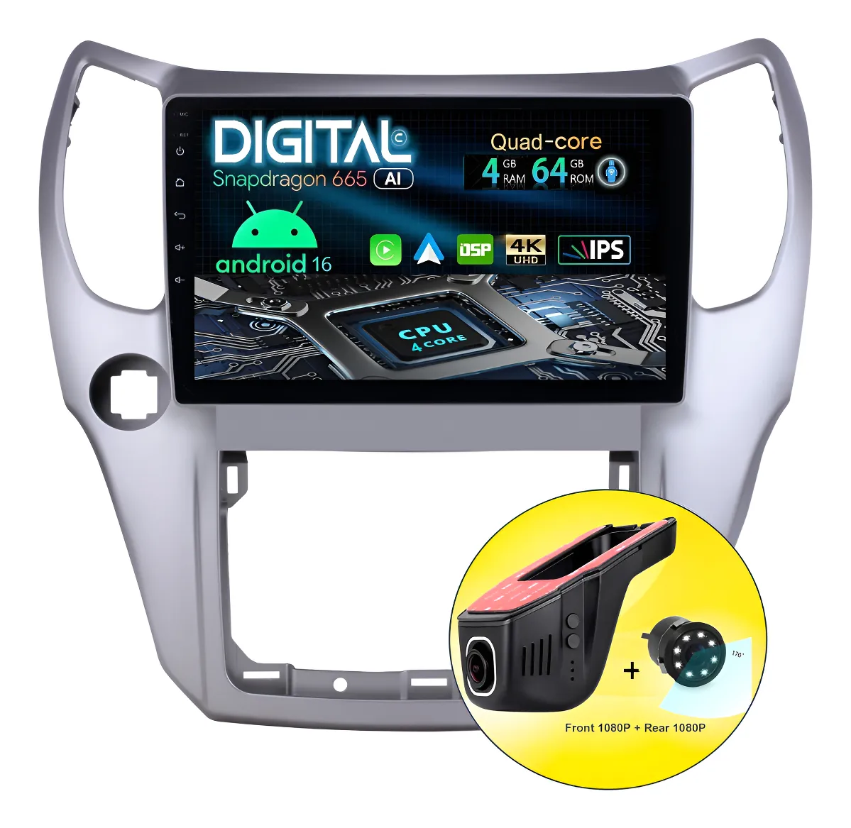 Pantalla táctil Android para automóvil