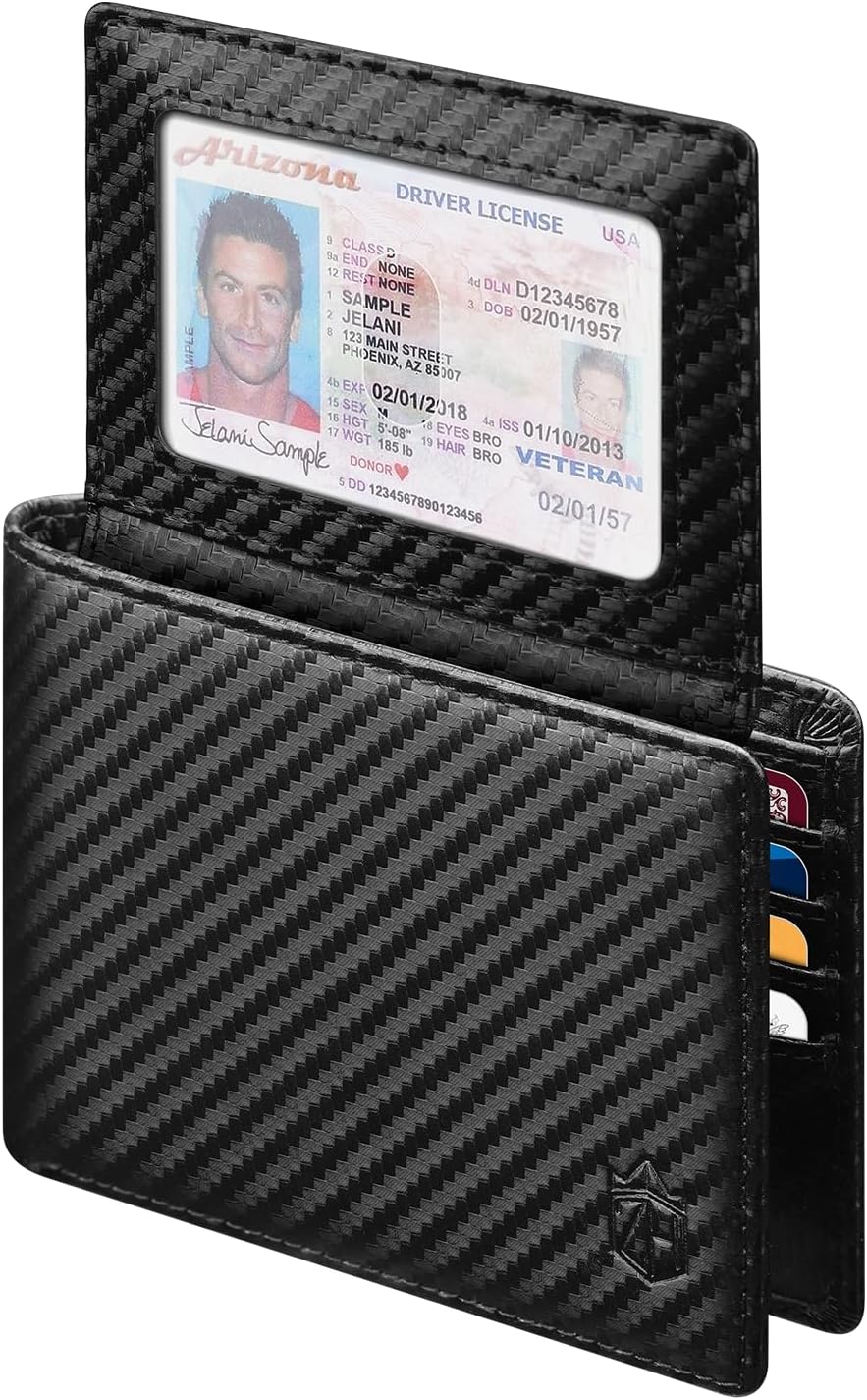 Mohtat slim wallet black color