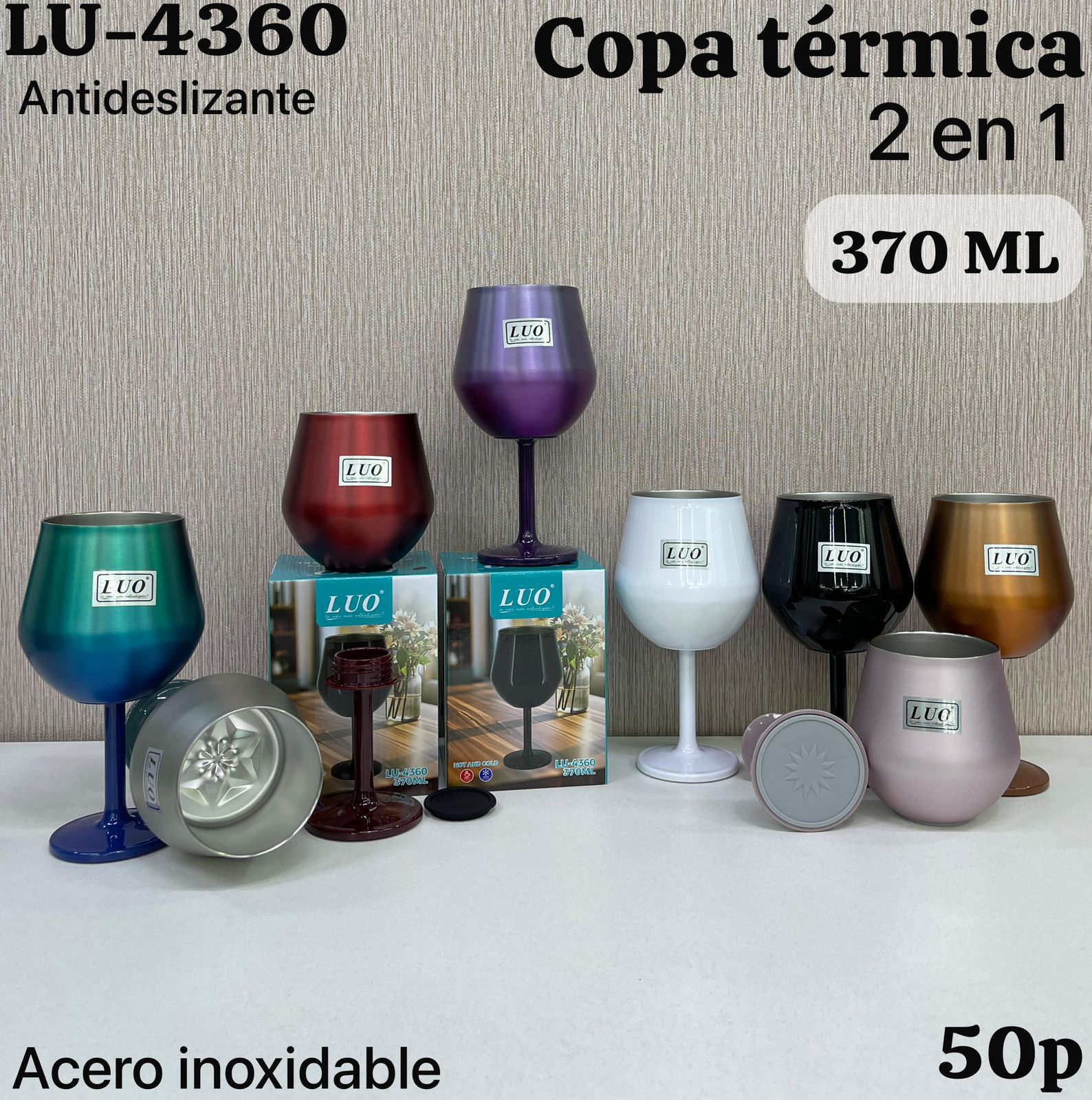 Copa térmica 2 en 1 370ml (4360)