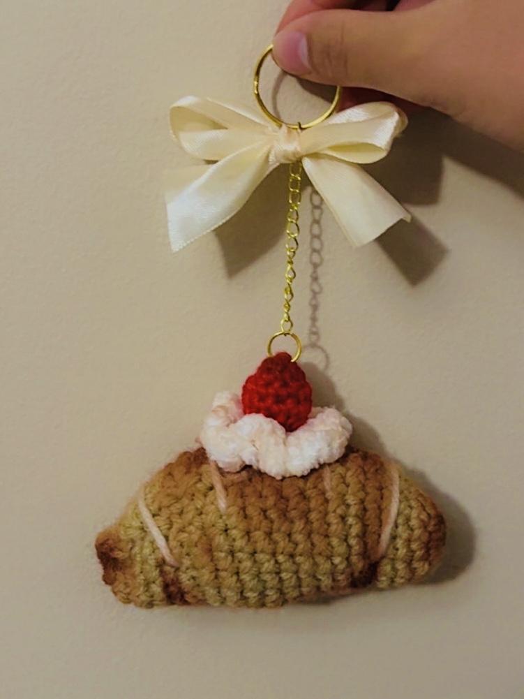 Croissant Keychain