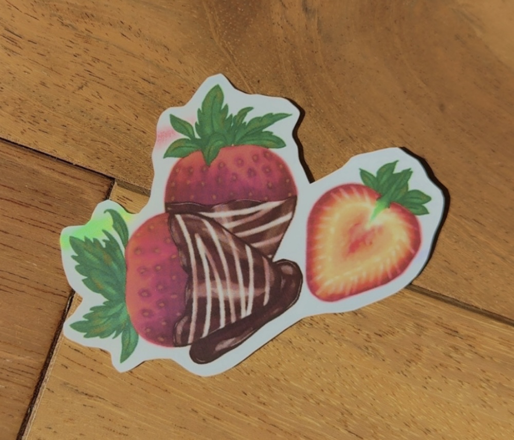 Chocolate Strawberry Stickers