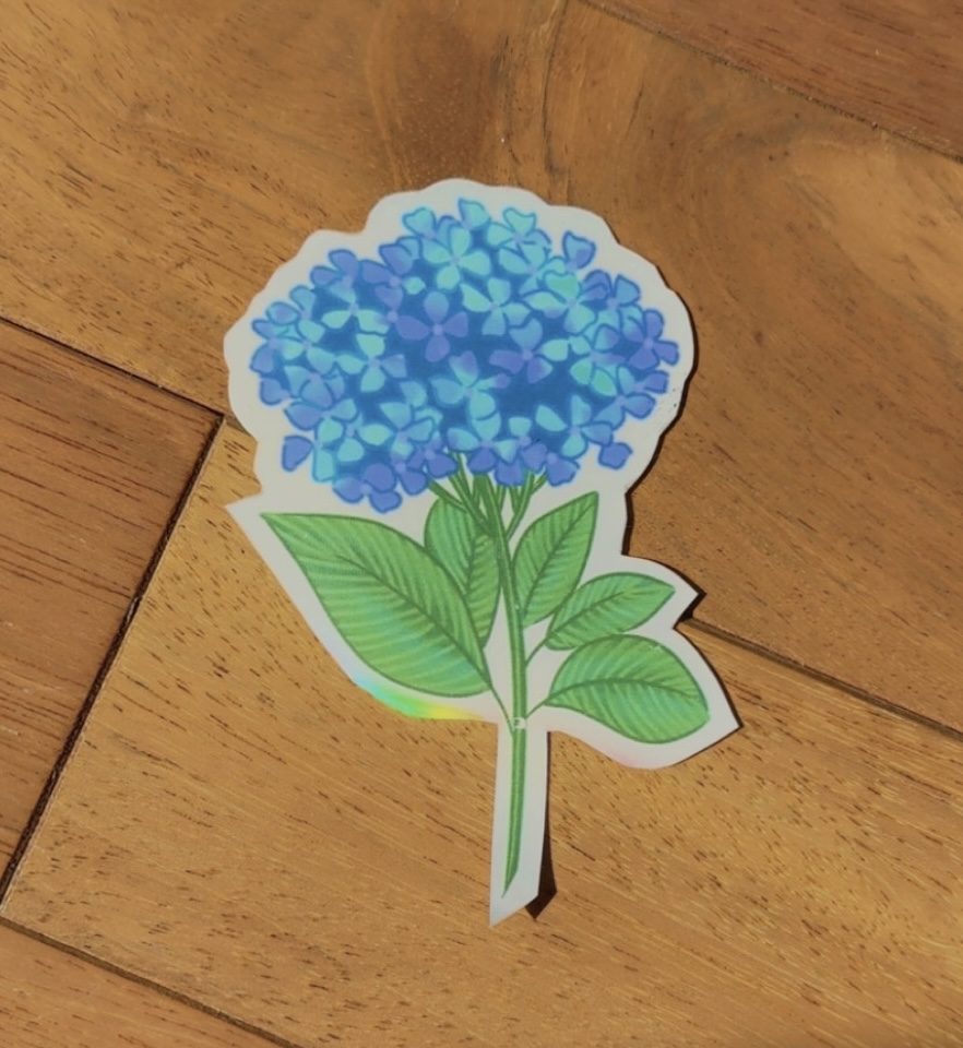 Hydrangea Sticker