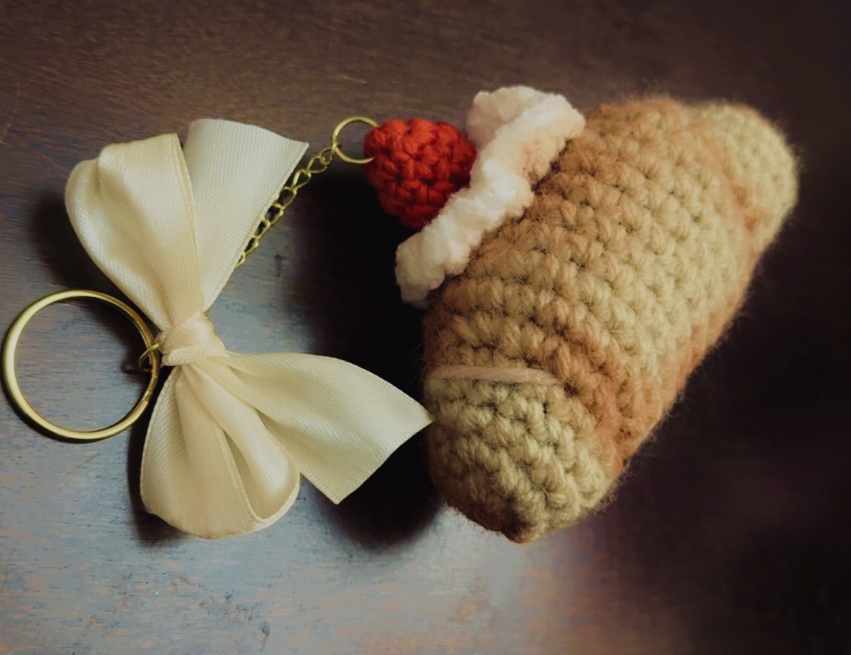 Croissant Keychain