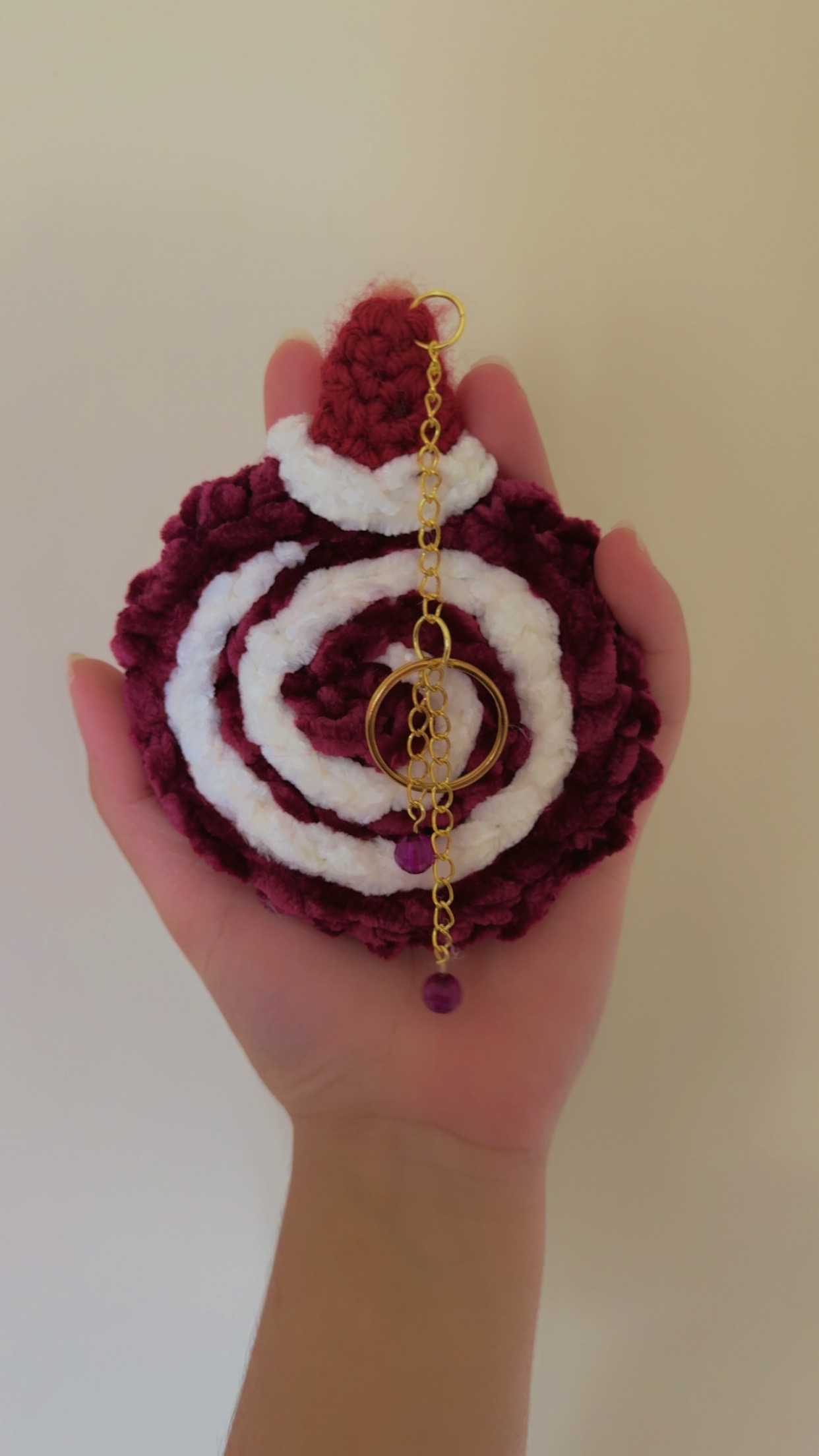 Swiss Roll Keychain