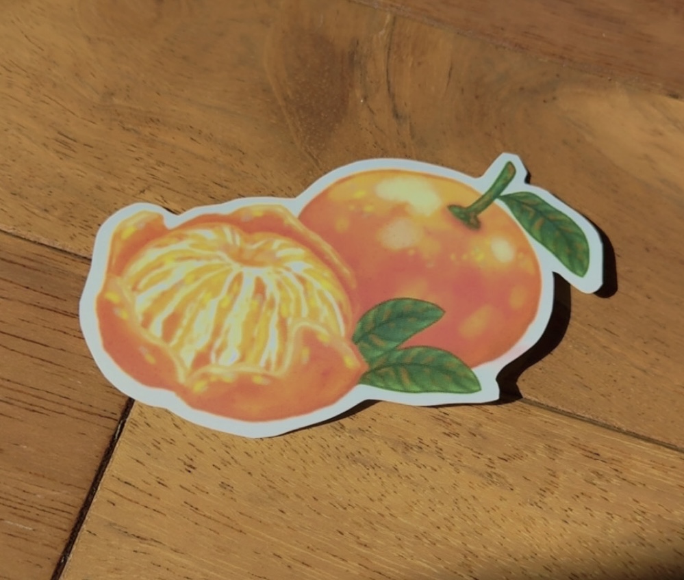 Orange Sticker