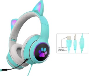 Auriculares para gaming con luz LED - Cancelacion de ruido
